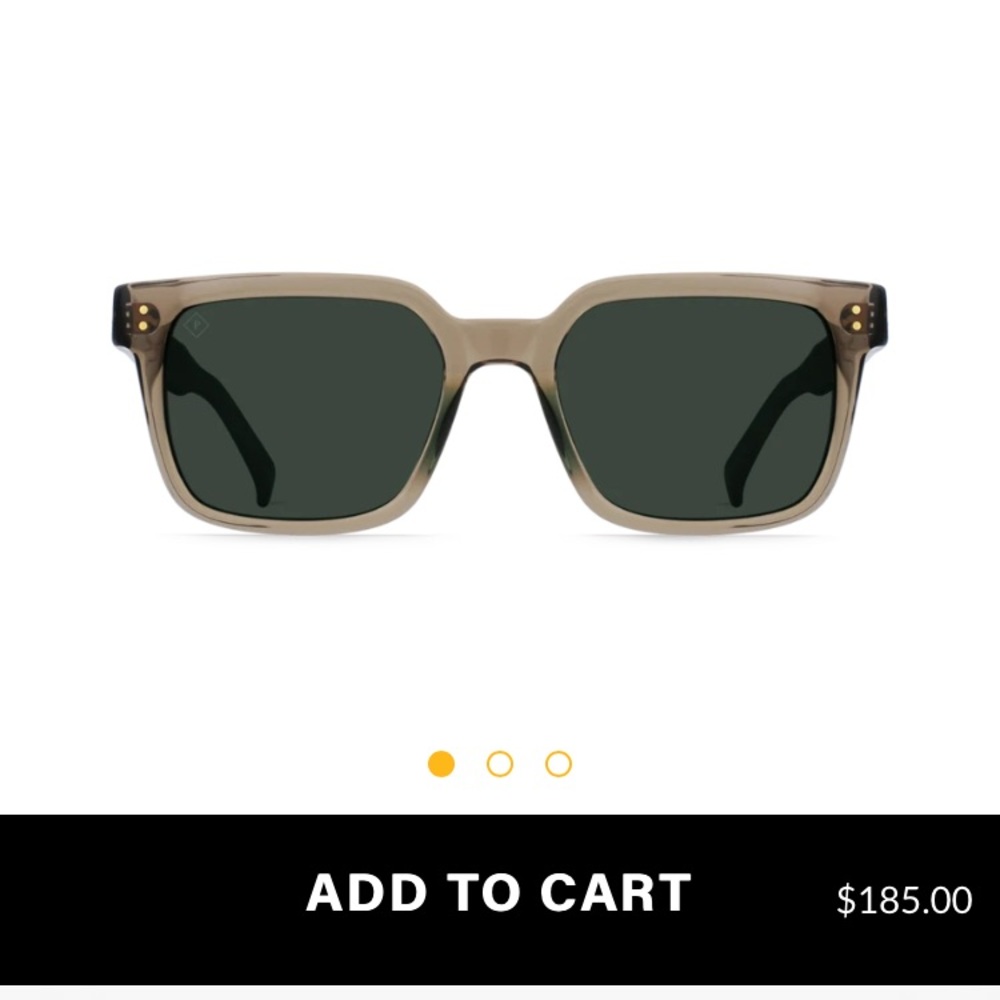 Raen ghost/green polar sunglasses NEW